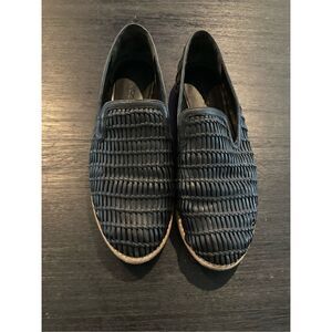 Vince Women's Jonah Woven Leather Loafers - Black‎